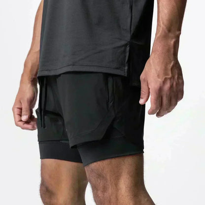 Dragon Ball Son Goku Summer Men's Bot Fitness 2025 Double-Layer Replica Two-Piece Loose-Fit Training Running Shorts Casual Pants