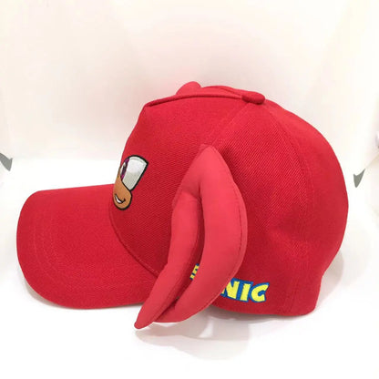 Shadow the Hedgehog 3D-baseballkasket til voksne og børn med Sonic, Amy, Tails og Knuckles-print, flad kant og ducktongue-solhat – gaver