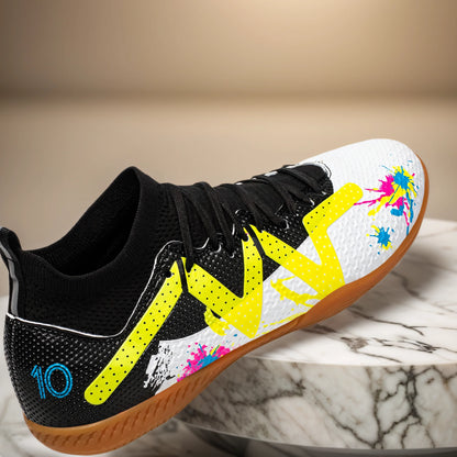 High-Top Soccer Shoes for Indoor Five-a-Side Training for Men and Women Slip-Resistant and Wear-Resistant Sneakers