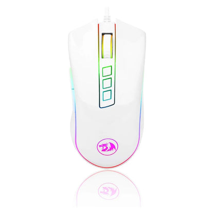 Mouse da gaming per PC Redragon M711 cablato, 7 pulsanti programmabili, RGB personalizzabile, 10,000 DPI, ergonomico