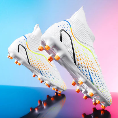 Men's Outdoor Football Boots FG/TF Professional Training Soccer Shoes Cleats Turf Futsal Match Grass Unisex Non-Slip Breathable