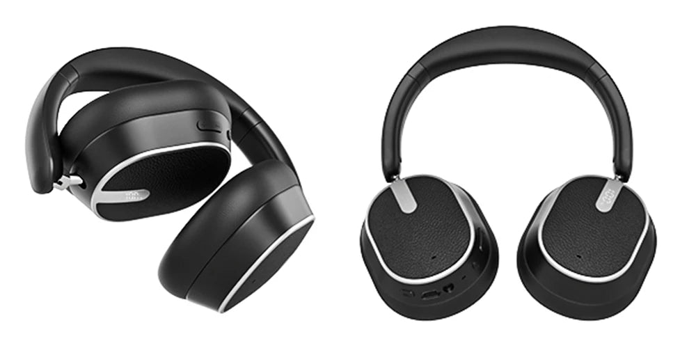 Casque à réduction de bruit active, casque sans fil Bluetooth 6.0 supra-auriculaire ANC, audio haute résolution, autonomie de 50 heures, basses profondes