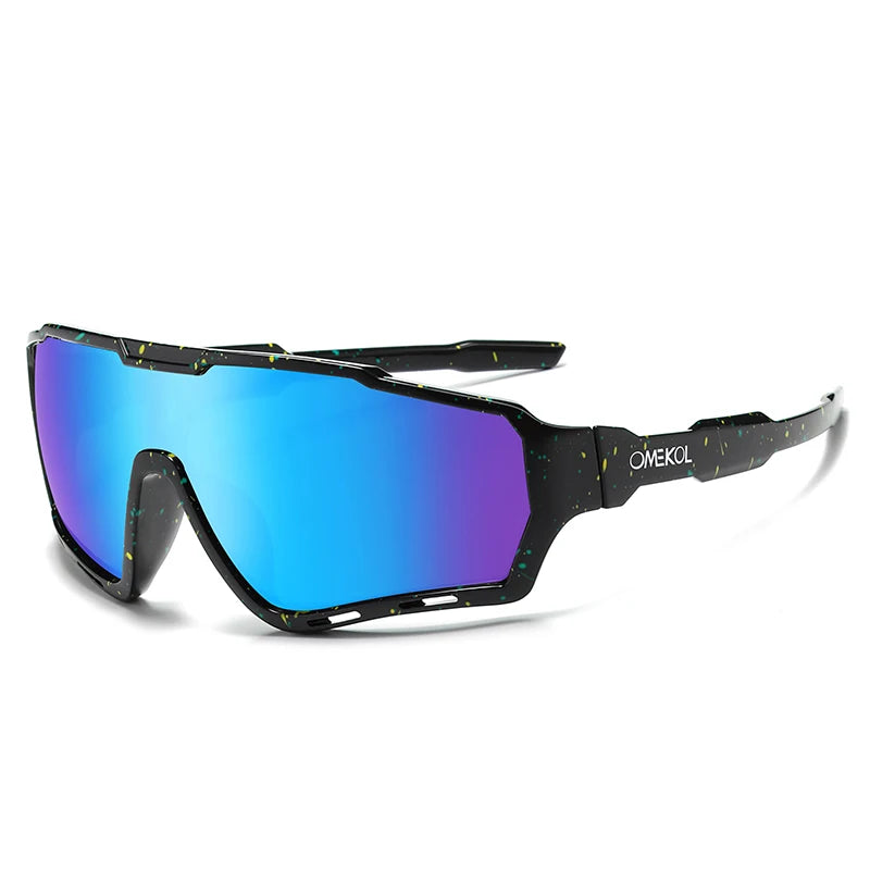 OMEKOL New UV400 Cycling Sunglasses Men Women Softball Fishing Hiking Running Eyewear Outdoor Goggles Baseball Sport Sun Glasses