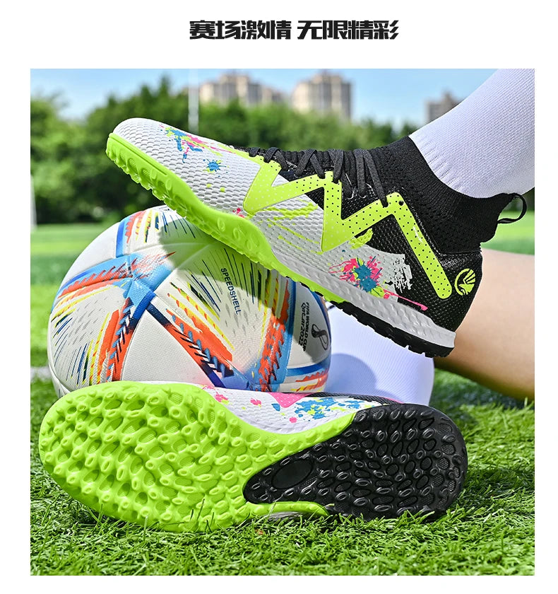 Men New TF Football Boots Society Professional Comfortable Top Quality Male Soccer Shoes Adult Casual Ultralight Football Shoes