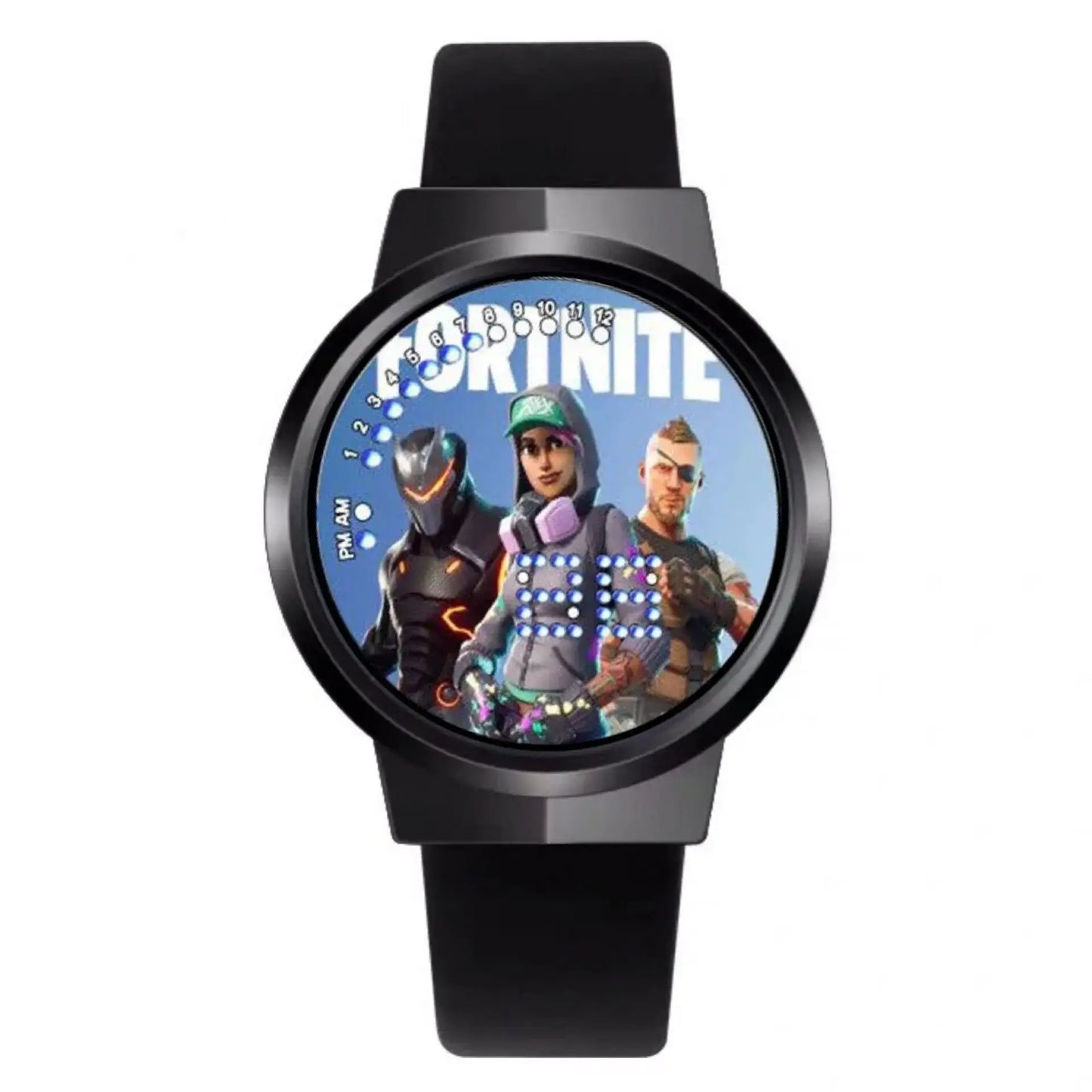 Ρολόι Fortnite Cute Fashion Cartoon Personalized Kawaii με φως νυκτός LED αφής, ηλεκτρονικό μαθητικό ρολόι, δώρο για φίλους