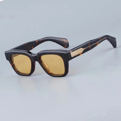 JMM Fellini Sunglasses Square High Quality High Street Punk Uv400 Men and Women Eyeglasses for Optical Prescripiton with Case