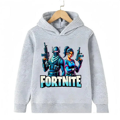 Fortnite Game Printed Children's Hoodies Cartoon Comfortable Suit Loose Long Sleeve Tops Autumn Winter Clothes