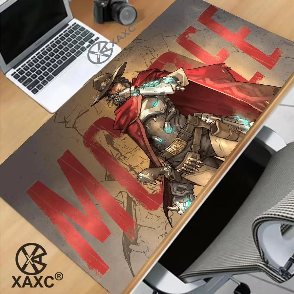 Large Game Overwatch Mouse Pad Kawaii XXL PC Computer Desk Mat Gamer Office Carpet Keyboard Table GamingAccessories MousepadXAXC