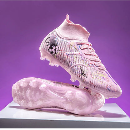 Nieuwe voetbalschoenen voor heren, ademende trainingsschoenen met noppen voor gras, lange spikes voor wedstrijden, indoor sneakers, ultralicht, dropshipping