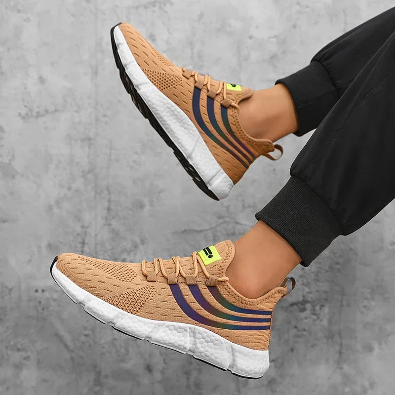 Chaussures de dehors Décontractées pour Homme, Baskets Légères et Respirantes, Plates, Anti-Allure, Course en Plein Air, Marche, Tennis, d'Athlétisme, Jogging