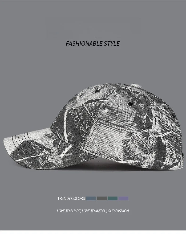 New Fashion Women Men Washed Cotton Baseball Cap Male Female Retro Four Seasons Outdoor Sports Snapback Cap Hat For Women Men