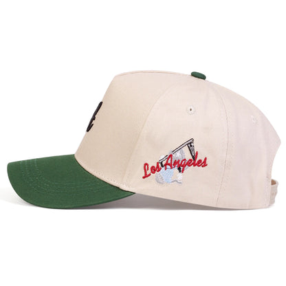 Unisex „A Letter Side Los Angeles” hímzéses baseball sapka, tavaszi-őszi, szabadtéri, állítható, alkalmi sapka, napvédő sapka, sportsapka