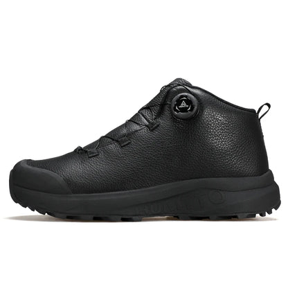 HUMTTO Leather Shoes for Men Winter Camping Outdoor Men's Sports Shoes Breathable Trekking Boots Man Non-slip Hiking Sneakers