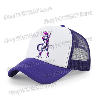 Dragon Ball baseball sapka, anime-nyomtatott sapkák, lélegző, csúcsos sapka, rajzfilm, Goku, nyári sport, snapback, hálós napellenzős sapka, gyermekajándék