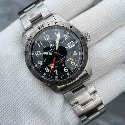 STEELFLIER Ufficiale SF792 GMT Orologio da polso meccanico Movimento NH34 Super BGW9 C3 Luminoso Impermeabile fino a 200 m Orologio da immersione di lusso da uomo