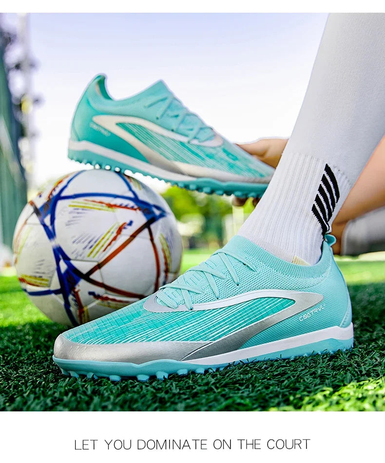 Chuteiras de Futebol para Homem Novas, com Pitons para Exterior, Respiráveis, Antiderrapantes, para Adulto, Desporto, Pitons Longos, Treino, Rapaz, Jogo, Confortáveis