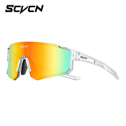 SCVCN Sunglasses for Women Cycling Glasses Bike UV400 Eyewear Sports MTB Outdoor Goggles Men Bike Sunglasses Multi Color Riding