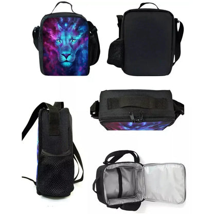 Classic Game FortniteS Child Insulated Large Capacity Bag for Boy Girl Student Outdoor Picnic Resuable Thermal Cooler Lunch Box