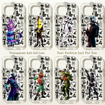 Hot Game F-Fortnites Phone Case for IPhone 17e 17 16 16e 15 14 13 12 11 Mini Pro Max X XR XSMax 7 8 Air Plus Clear Back Cover