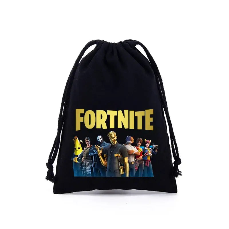 Fortnite Jungen Mädchen Kordelzugbeutel mit Cartoon- und Anime-Print, große Aufbewahrungstasche, Tragetasche, Handtasche, neues süßes Geburtstagsgeschenk