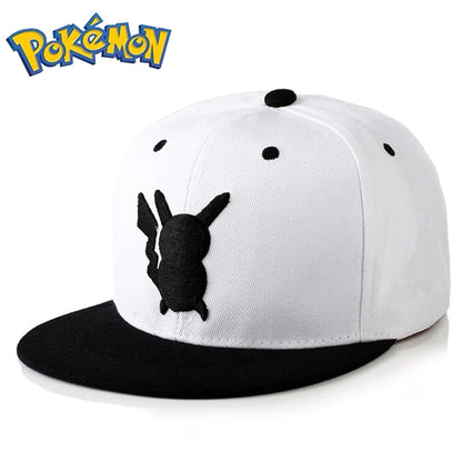 Pikachu baseball cap peaked cap cartoon anime character flat brim hip hop hat couple outdoor sports cap birthday gifts
