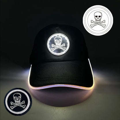 Modieuze lichtgevende baseballpet met LED-verlichting, hiphop-pet voor bar en club, fluorescerende hoed voor heren en dames, DJ-dansaccessoire en kostuumprop