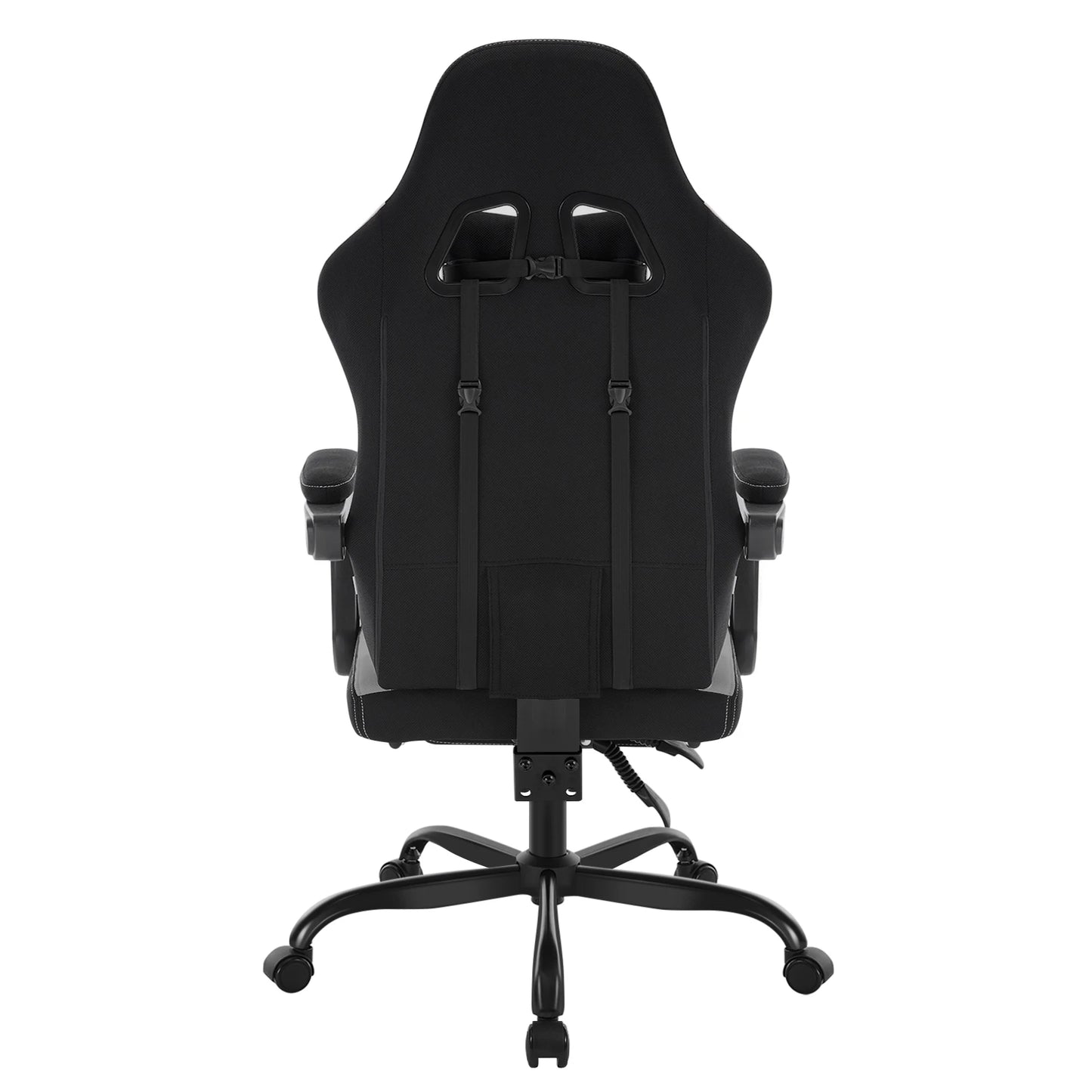 WOLTU Massage Gaming Chair Ergonomic Swivel Computer Chair with Pillow & Footrest Adjustable Headrest Lumbar Support Gamer Chair