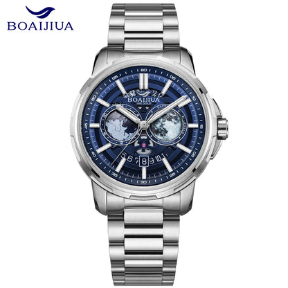 BORIAGE (BOAIJIUA) Automatic Mechanical Watch Creative Starry Sky Watch Water Resistant Mechanical Watches Birthday Gift for Men