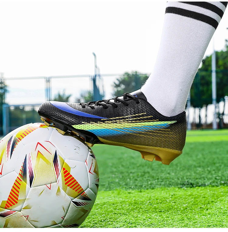 Bottes de Football pour hommes, chaussures de stade à ongles longs, confortables, de haute qualité, antidérapantes, pour Match de société professionnelle