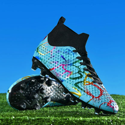 Chaussures de football spéciales pour les nouveaux élèves, chaussures de football d'entraînement pour adolescents, compétitions, tailles 31-46 #   Chaussures de sport d'extérieur montantes pour étudiants