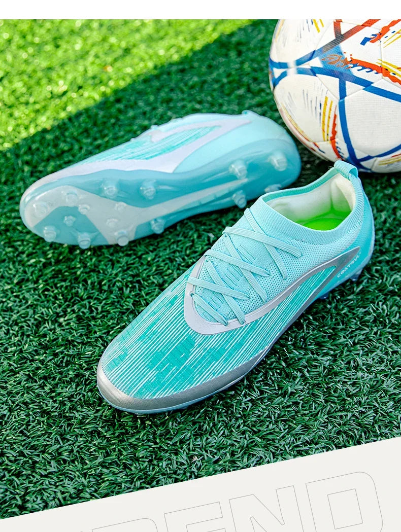 Chuteiras de Futebol para Homem Novas, com Pitons para Exterior, Respiráveis, Antiderrapantes, para Adulto, Desporto, Pitons Longos, Treino, Rapaz, Jogo, Confortáveis