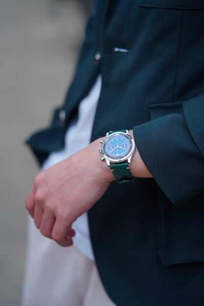 FARASUTE Retro Japan VK64 Quartz Movement Chronograph Wristwatch For Male Fashion Sapphire Sports Watches Men Clock reloj hombre