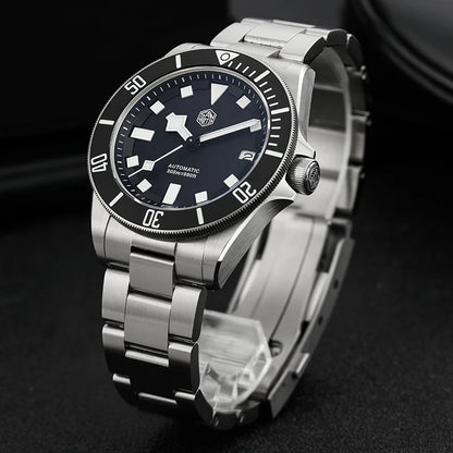 San Martin SN0121TD Titanium Diving Watch ST2130 Automatic Movement Watches Grade5 Titanium 120 Click Waterproof 300m Wristwatch