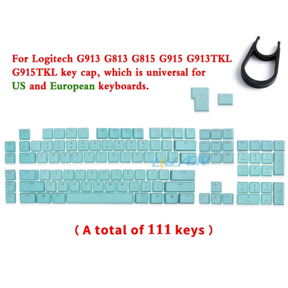 G915 913 TKL G815 G813 Textured Anti Slip Transparent Backlit Keycap, Suitable for Logitech Mechanical Keyboard