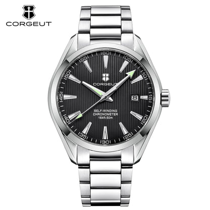 CORGEUT 41mm Luxury NH35 MOVEMENT Watch for Man Sapphire Glass Sport Clock Watch Automatic Relogio Masculino Mechanical Watches