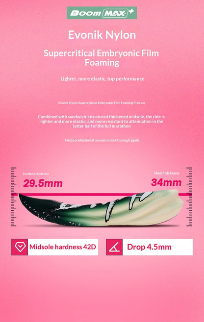 BMAI 42km Marathon Running Shoes Men and Women Luxury Carbon Plate Trainers Cushion Breathable Men's Sports Sneakers