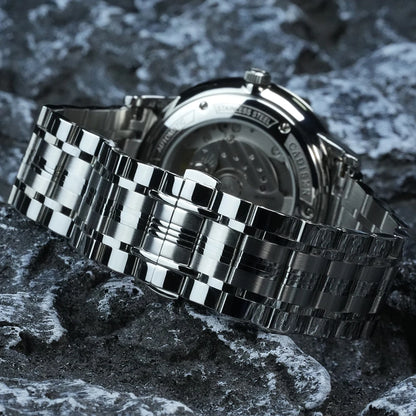 CADISEN Ultra-thin Mechanical Wristwatch Japan MIYOTA 9015 Top Brand Luxury Single-dome Sapphire Crystal Automatic Watch Man