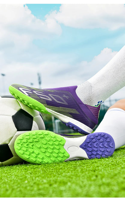 Nauji vyriški futbolo bateliai dirbtinei vejai, patogūs, itin lengvi futbolo batai, neslystantys sportiniai FG bateliai žolei, salės futbolui, suaugusiesiems, neslystantys