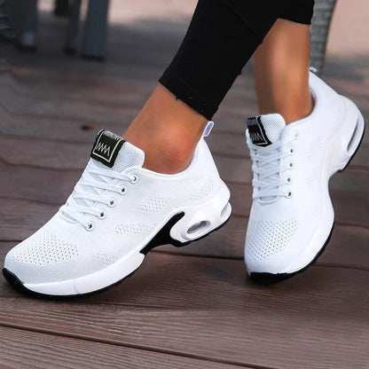 Femmes plate-forme espadrilles décontractées chaussures maille respirant chaussures de course gros sport d'été Tenis chaussures 2024 luxe vulcaniser chaussures