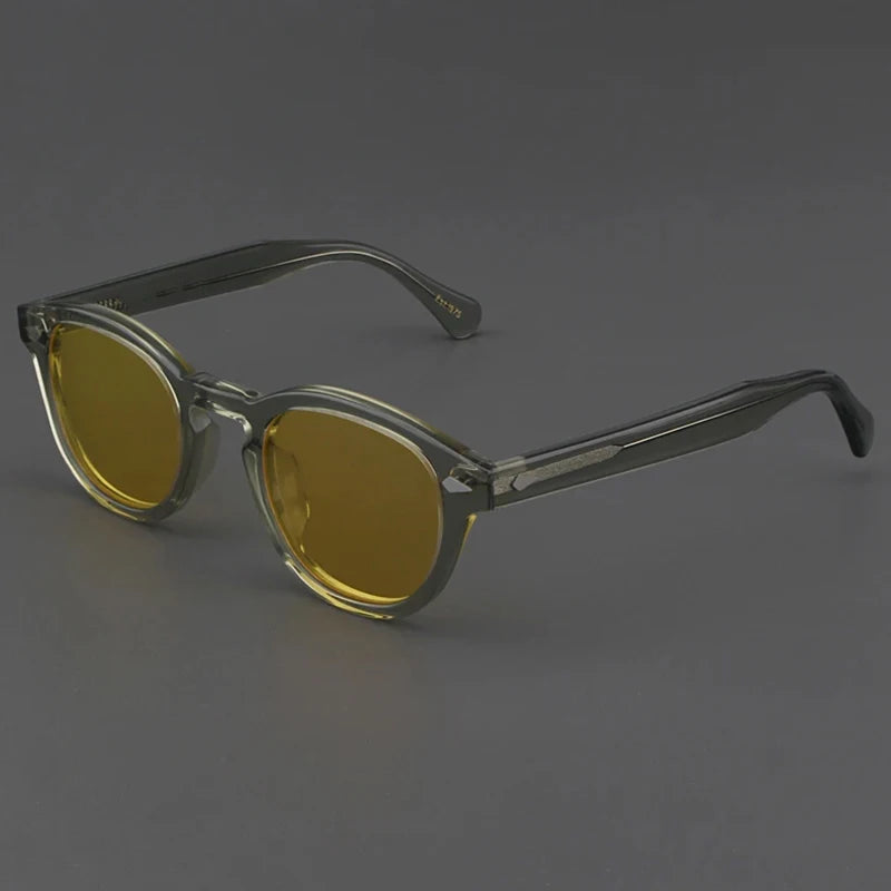 Polarized Sunglasses Men Women Johnny Depp Lemtosh Style Sun Glasses Retro Round Acetate Frame UV400 Lens Oculos