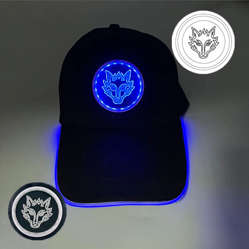 Modieuze lichtgevende baseballpet met LED-verlichting, hiphop-pet voor bar en club, fluorescerende hoed voor heren en dames, DJ-dansaccessoire en kostuumprop