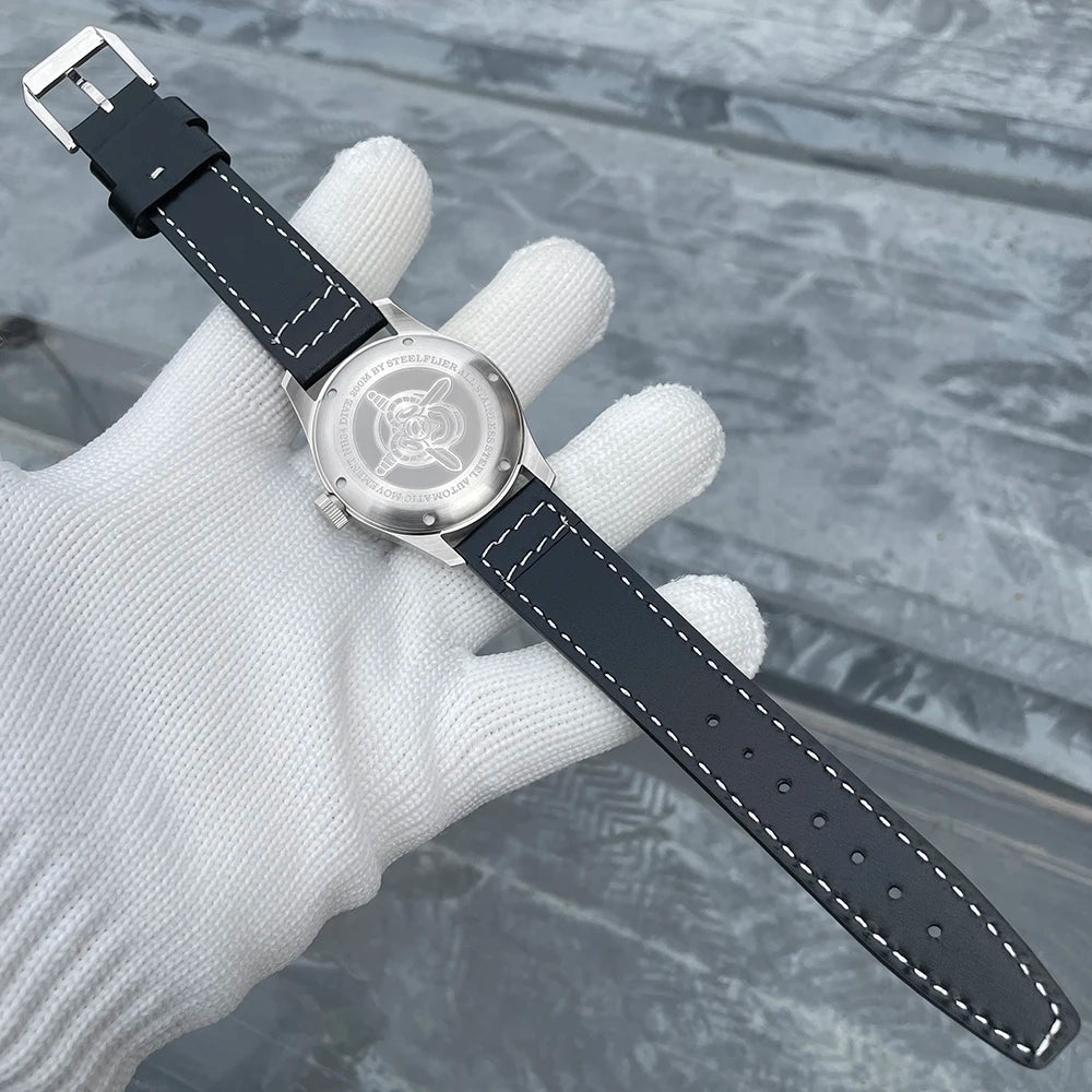 STEELFLIER Ufficiale SF792 GMT Orologio da polso meccanico Movimento NH34 Super BGW9 C3 Luminoso Impermeabile fino a 200 m Orologio da immersione di lusso da uomo