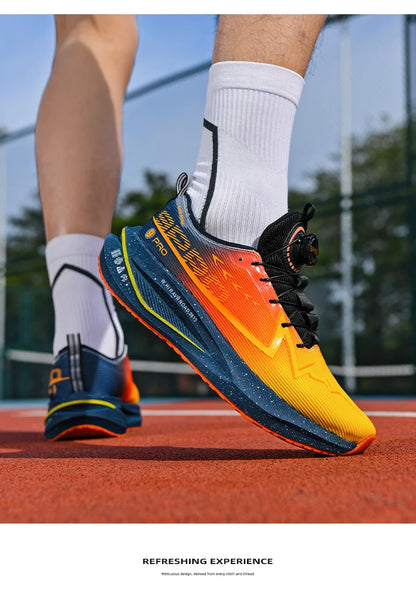 Laufschuhe für Herren mit Carbonplatte, Spezial-Sportschuhe, atmungsaktiv, leicht, bequeme rutschfeste Marathon-Sneaker für Damen