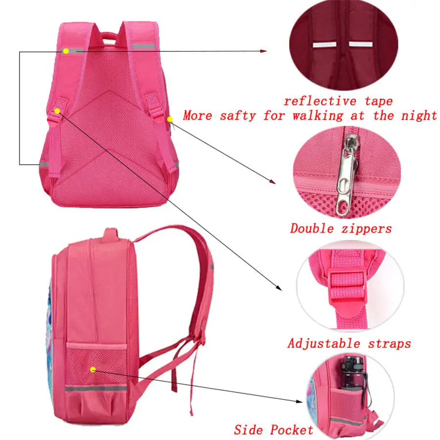 FORTNITE 16-inch Durable Lightweight Backpack, Dual Zipper Pockets, Cartoon Style for Boys & Girls 6-10,Free 3D Printed Keychain