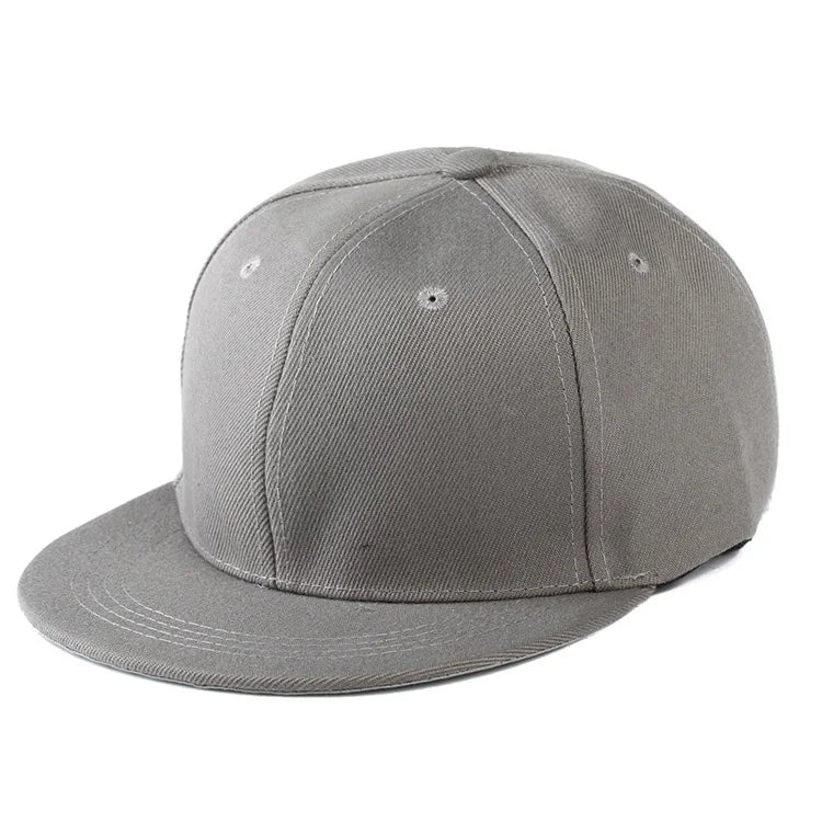 Fashion Solid Baseball Cap Flat Peak Hip Hop Hats Men Women Snapback Caps Male Bone Band Kpop Casual Travel Outdoor Sun Hats