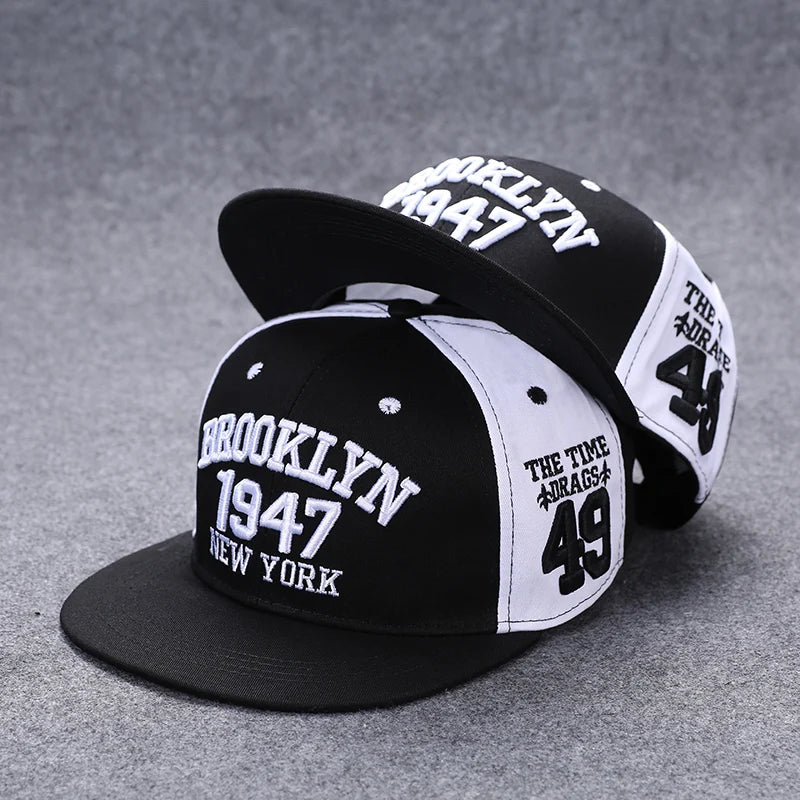 Gorra de béisbol unisex con alfabeto, estilo urbano de verano, bordada, con botón trasero, para exteriores, hip hop, ajustable y casual para hombre y mujer