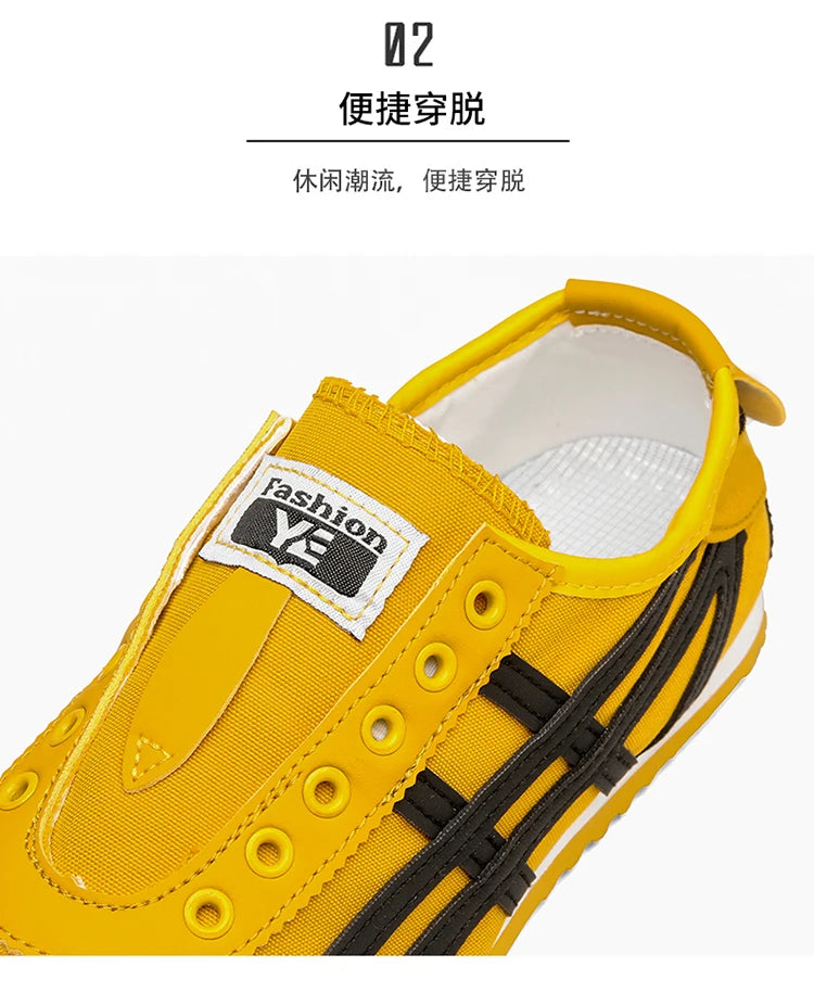 Men's Classic Running Shoes Lace Up Flat Bottom Sports Shoes Soft Sole Walking Gym Breathable Couple Casual Canvas Tennis Shoes