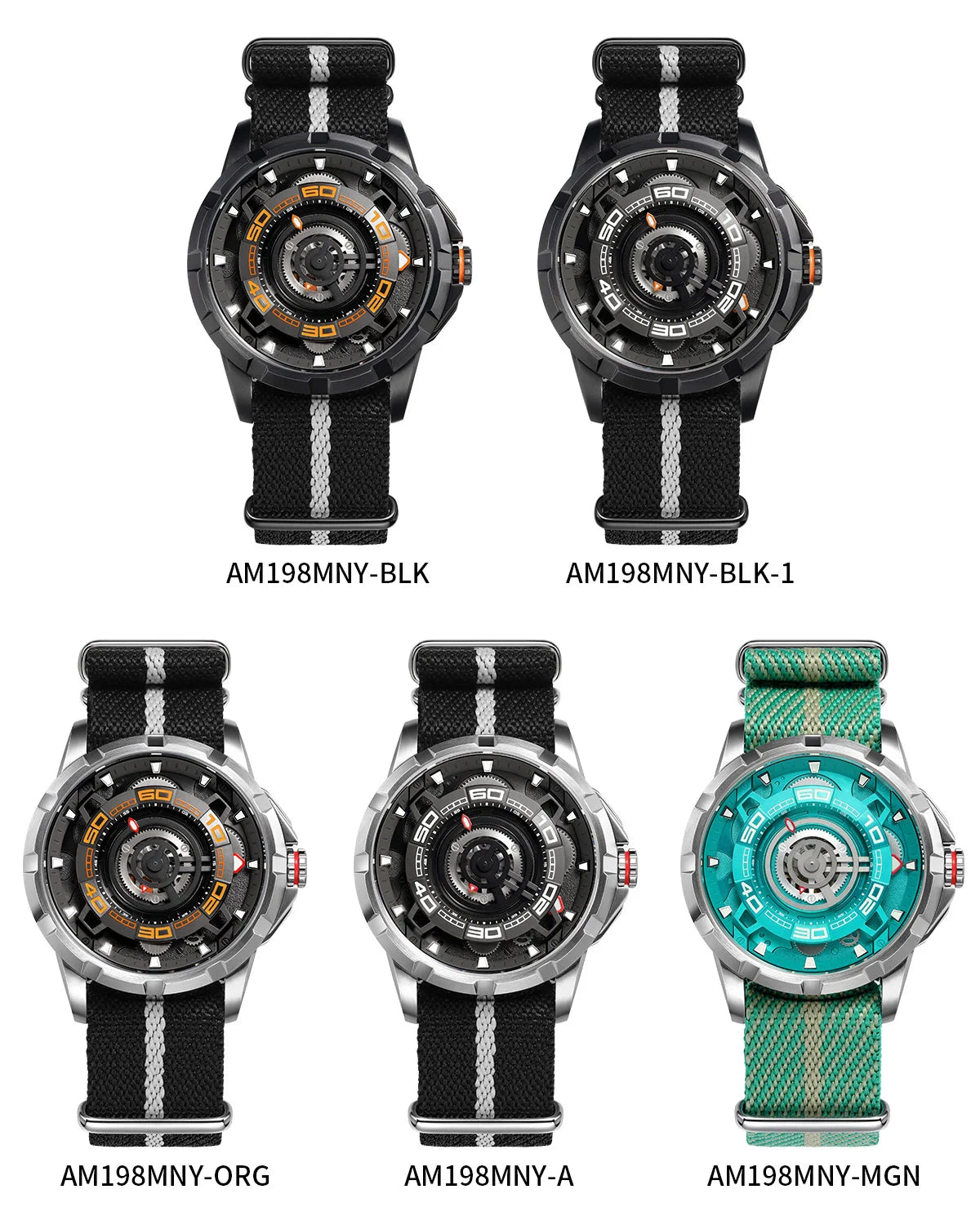 BERNY Automatic Skeleton Watch For Men 3D Dial 5ATM Luminous Sapphire 316L Steel MIYOTA 82S0 Mechanical Top Luxury Men's Watches