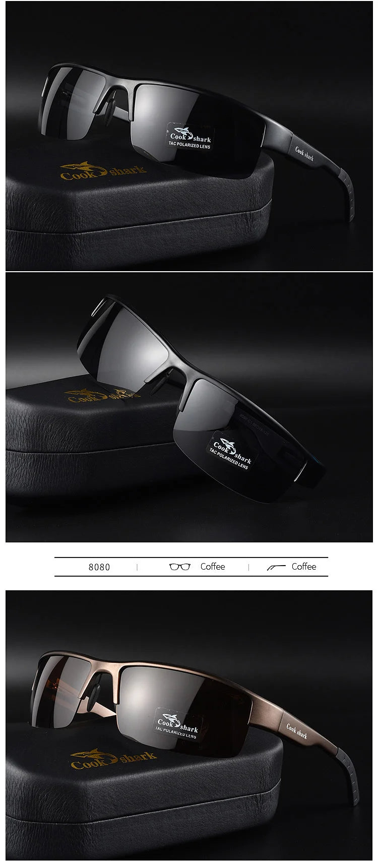 Cook sunglasses for men driving with UV-proof discoloration sunglasses polarized day and night glasses