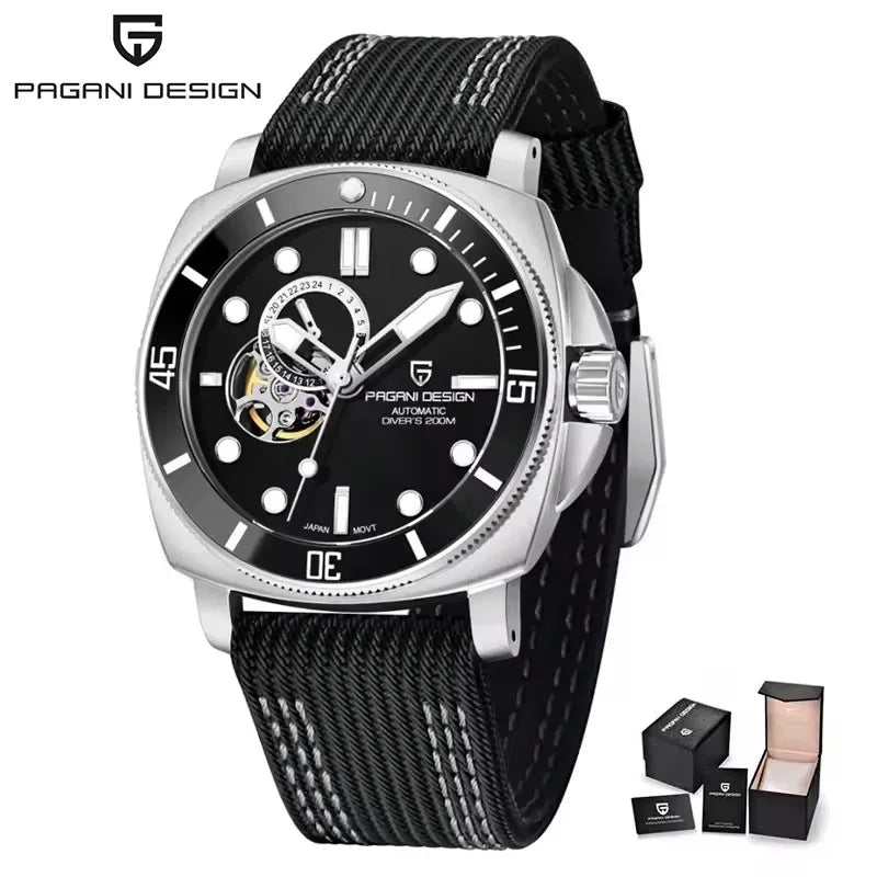 PD1736 PAGANI DESIGN 2025 Men Automatic Mechanical Watches Casual Fashion Sapphire Stainless Steel Diving TMI NH39 Men's Watch